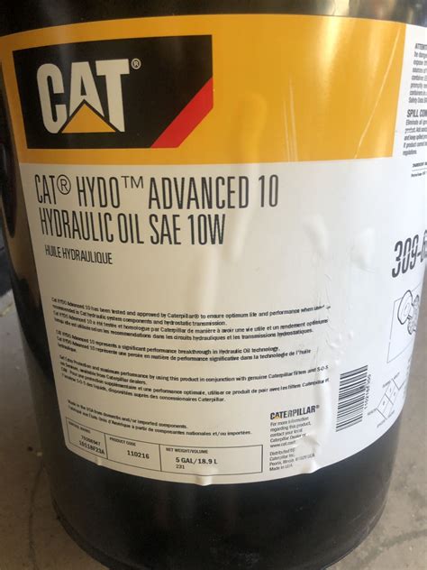 hydraulic oil for cats